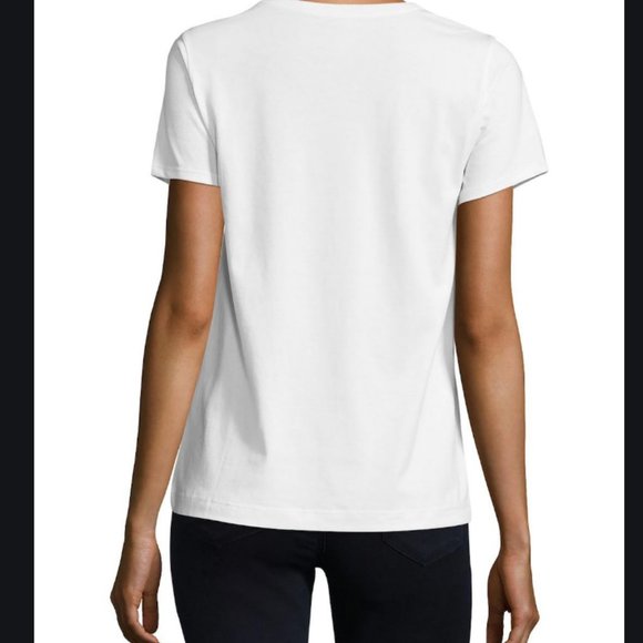 kate spade dear santa white top tshirt size small nwot - Picture 3 of 5